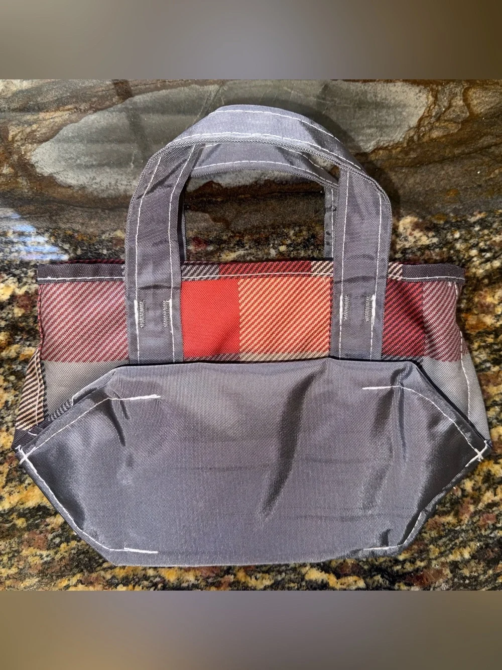L.L. Bean Plaid Canvas Tote